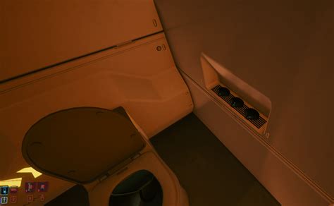 V's apartment bathroom is missing toilet paper, just these 3 sea shells ...