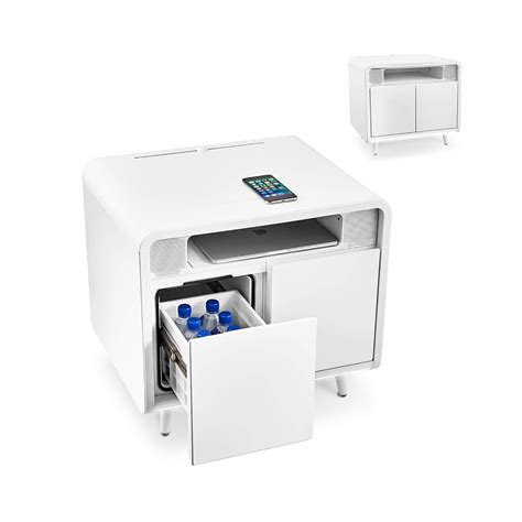 sobro Smart Side/Nightstand Table - with Cooling Drawer, Wireless ...