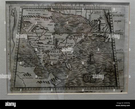 . Ptolemy's 6th Asian Map (Tabula Asiae VI), depicting Arabia Felix and Arabia Deserta. Printed ...