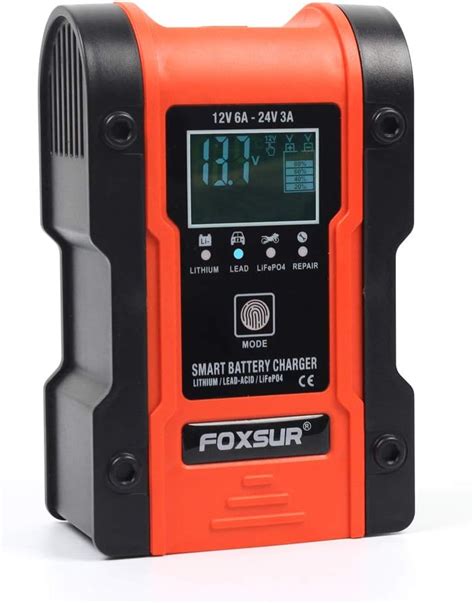 Buy Foxsur Multifunctional Smart Battery Charger for Lithium/LiFePO4 ...