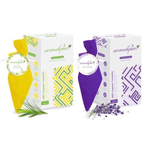 Buy Camphor Cube Air/ Room Freshener Online (Lemon + Lavender) – Aromahpure