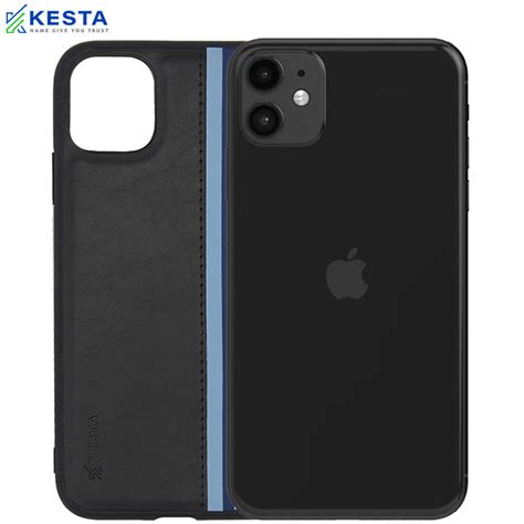 iPhone 11 Cover - Phantom Black Leather Case (Shock Proof)