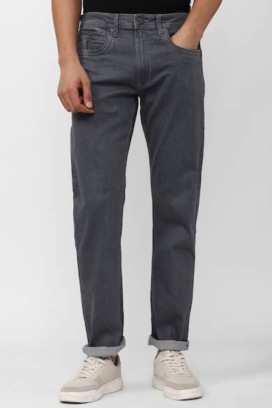 Buy Men Grey Mid Wash Jeans Online - 900553 | Peter England