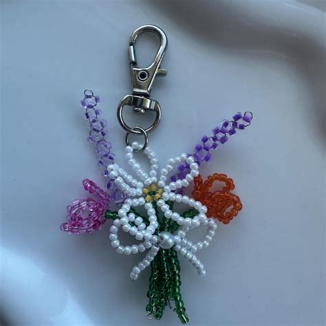 Image result for Minecraft Flower Keychain