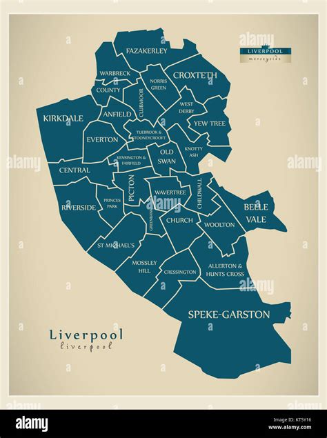 Map Of Liverpool Stock Photos & Map Of Liverpool Stock Images - Alamy