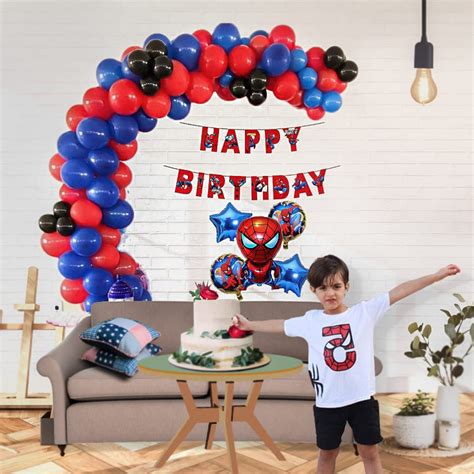 Spiderman Theme Birthday Decoration Kit for Kids