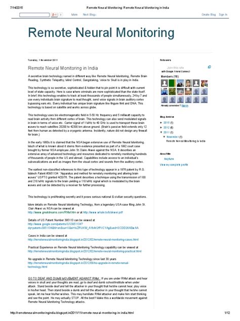 Image result for Remote Neural Monitoring Technology