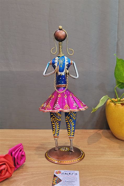 Musical lady Pipe Indian handicrafts show piece decor – Smris