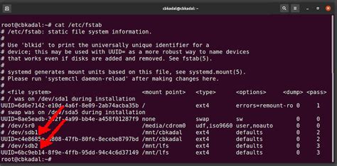 Image result for fstab UUIDs