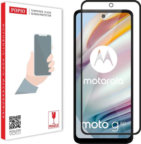POPIO Tempered Glass Screen Protector Compatible For Motorola Moto G60 ...