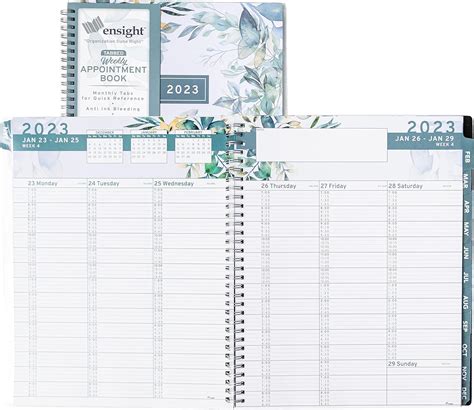 Buy 2023 Ensight Tabbed Appointment Book & Planner 8.5 x 11 inches ...