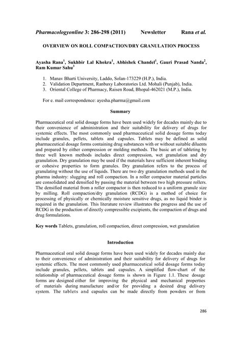 Image result for Roll Compaction Process