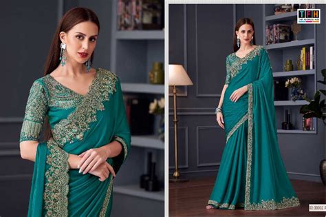 TFH Silver Screen 30002 Colours Wholesale Party Wear Indian Sarees ...