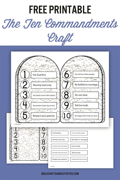 The ten commandments craft – Artofit