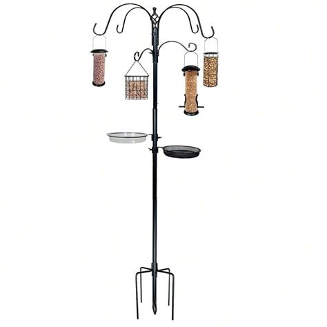 Deluxe Premium Bird Feeding Station, 22" Wide X 91" Tall (82 Inch Above ...