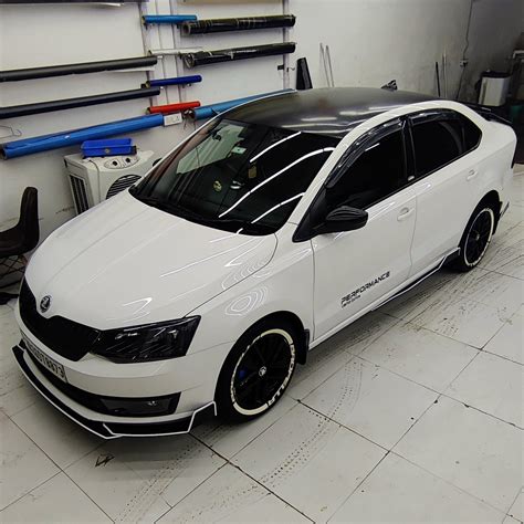 Skoda Bumper Protectors Set - 5-Piece High-Quality Splitters | Motorik ...
