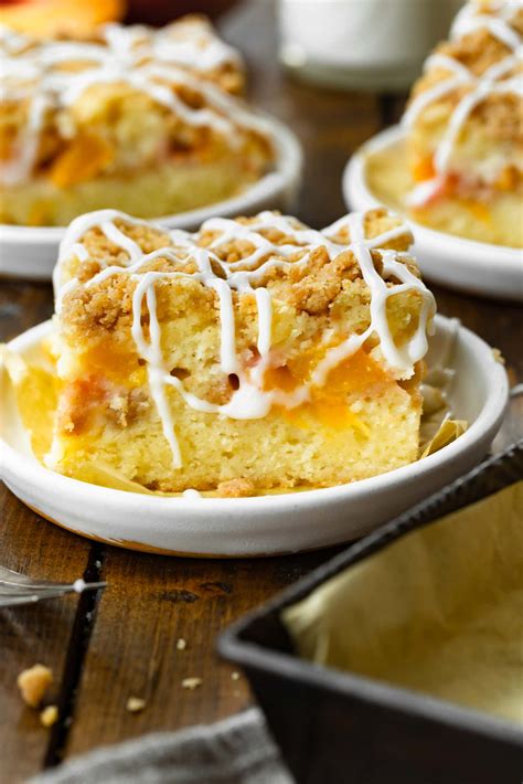 Peach Coffee Cake with Streusel Topping