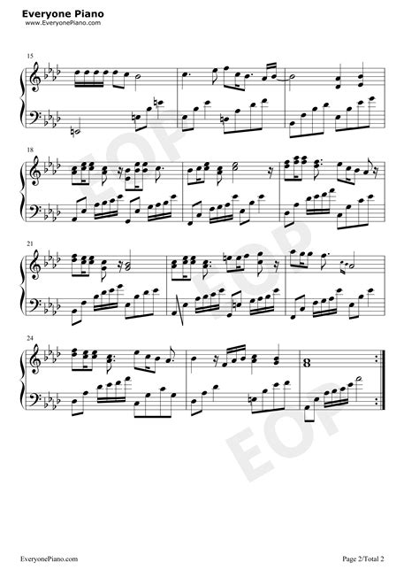 落叶归根-王力宏五线谱预览2-钢琴谱文件（五线谱、双手简谱、数字谱、Midi、PDF）免费下载