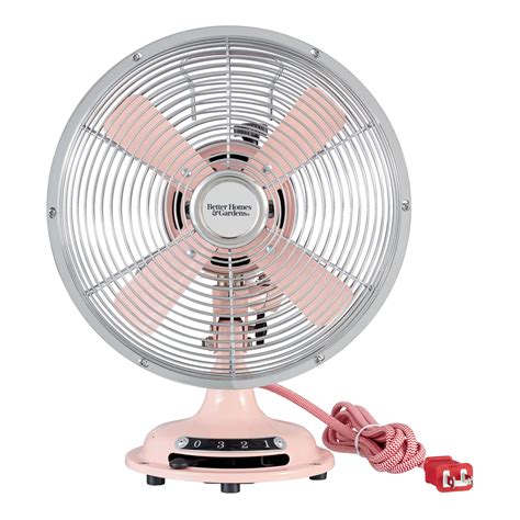 Buy Better Homes & Gardens Retro Table Fan, Pearl, 12-Inches Online at ...