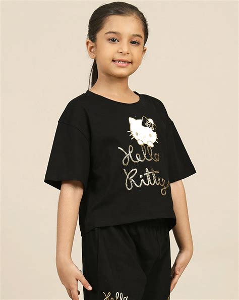 Hello Kitty Printed Boxy Fit Tshirt For Girls – Kidsville