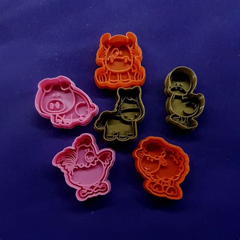 Download STL file Farm Animals Cookie Cutter • 3D printer object ・ Cults