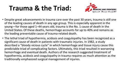 Trauma lethal triad | PPTX