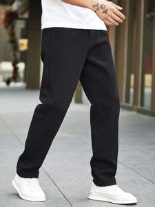 DENIM LOOK Relaxed Fit Men Black Jeans - Buy DENIM LOOK Relaxed Fit Men ...