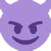 😈 Smiling face with horns emoji copy paste png download