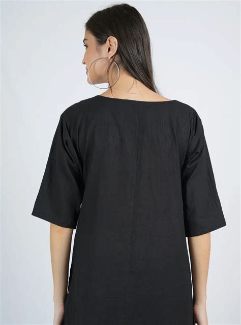 Silkwaves Mismatched ESSENTIALS Black and White Kurta Set – BANANA labs