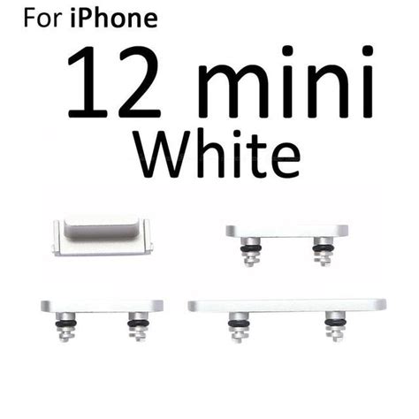 External Power and Volume Buttons For iPhone 12 Mini : White – Shockware.in