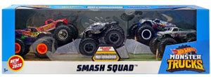 Mattel Hot Wheels Smash Squad Monster Trucks - Smash Squad Monster ...