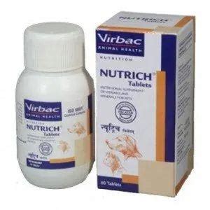 Virbac Nutrich Tablets - Pack of 30, pack of 2 - Amanpetshop-