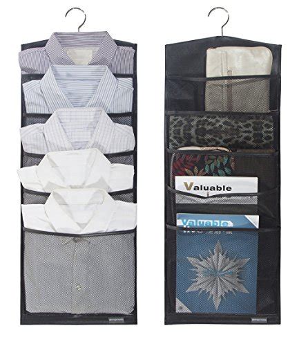 StorageManiac Hanging Organizer Clothes Closet Leather Accessory Shirts ...