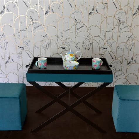 3-Piece Ottoman Bench Set - Tray Table
