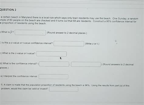 Solved a certain beach in Maryland there is a local rule | Chegg.com