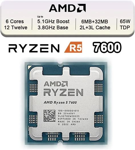 FidemM AMD Ryzen 5 7600 CPU Processor R5 7600 Brand India | Ubuy