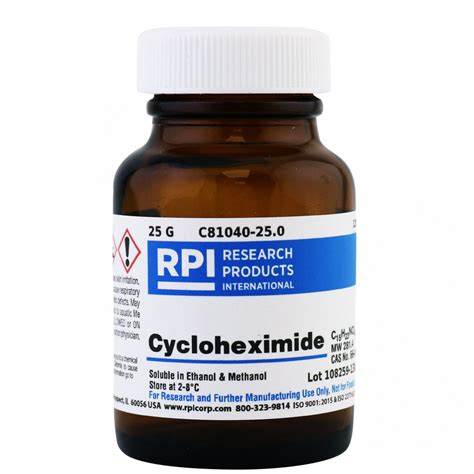 25 g, 66-81-9, Cycloheximide - 30TX88|C81040-25.0 - Grainger