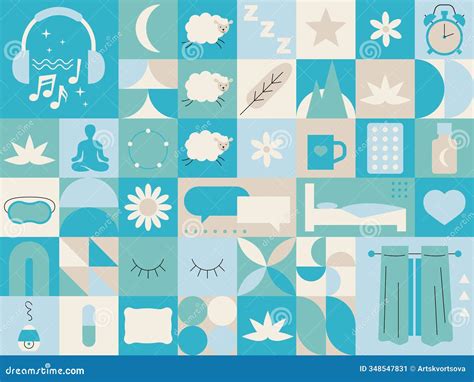 Sleep Disorders. Insomnia Set, Collection. Sleep Deprivation. Sleep and Mental Disorder. Sleep ...