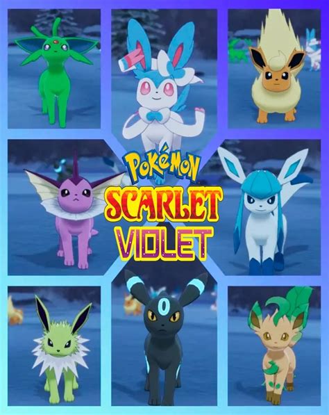 HOW TO GET ALL EEVEE EVOLUTIONS ON POKEMON SCARLET AND, 53% OFF