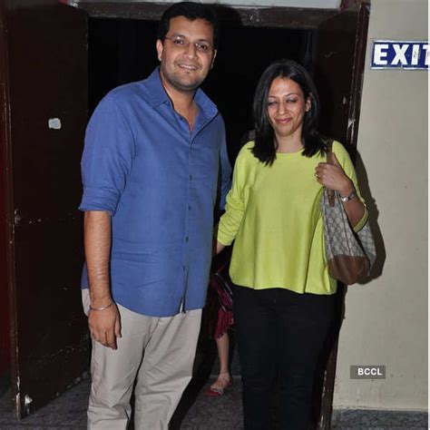 Goldie Behl (R) during the screening of the movie Krrish 3, held in ...