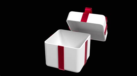 3D open gift box animation. Opening gift box animation. Modern holiday ...