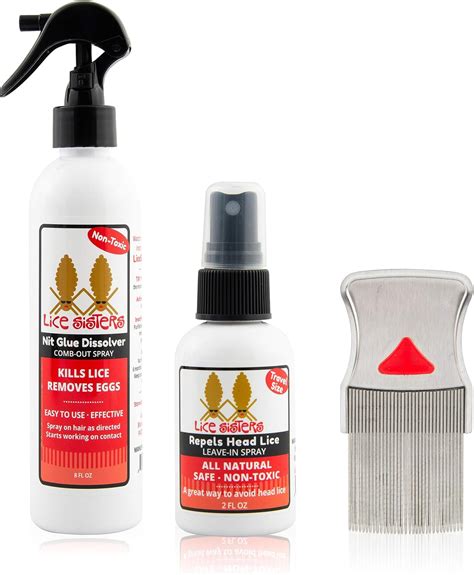 Amazon.com: Lice Sisters Lice Treatment and Prevention Kit, Large - Nit ...