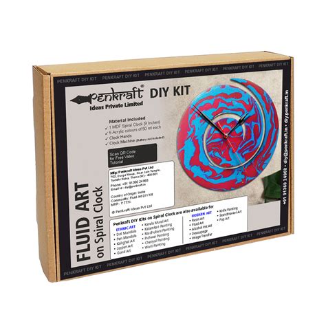 Penkraft | Image Transfer on Spiral Clock DIY Kit | Order Now