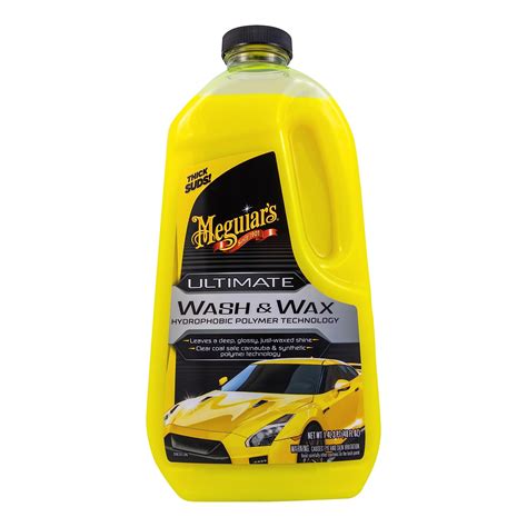 Meguiar's G17748EU Ultimate Car Wash & Wax 1.4L, Shampoo that leaves a deep, glossy, just-waxed ...