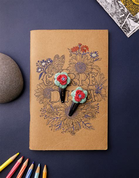 Flower Hair Clips Set Mint Sakura – Samoolam Crafts