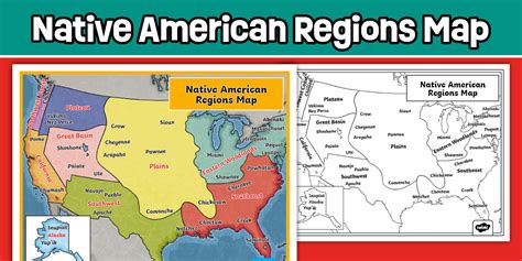 Native American Regions Map | Tribes, Cultures & Territories