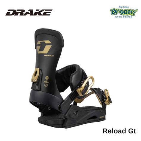 25-26 DRAKE ドレイク Reload Gt BLACK プレミアムMFCストラップ フリースタイル グラトリ 中川智貴 ...