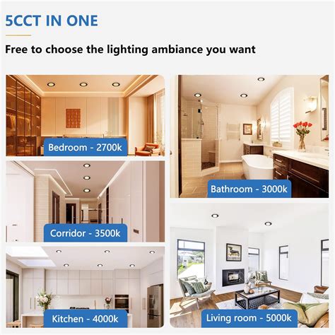 CycevSun 6 Pack Black Recessed Lights 4 Inch with Night India | Ubuy