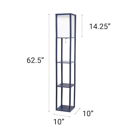 Creekwood Home Classix 62.5-in Navy Blue Floor Lamp CWF-3007-NV at ...
