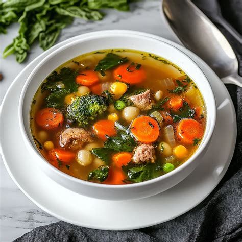 Healthy Low Carb Vegetable Soup Recipe
